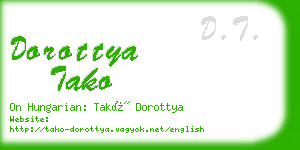 dorottya tako business card